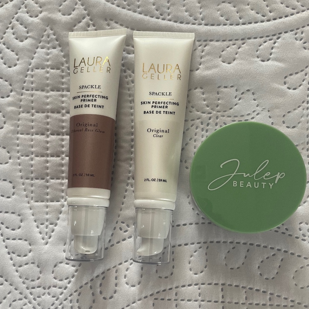 BUNDLE OF 3 PRODUCTS.TWO DIFFERENT SHADES OF Laura Geller Skin Perfecting Primer
